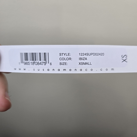 NWT Susana Monaco Tube Trumpet Midi Dress in Ibiza Size XS - Picture 8 of 9